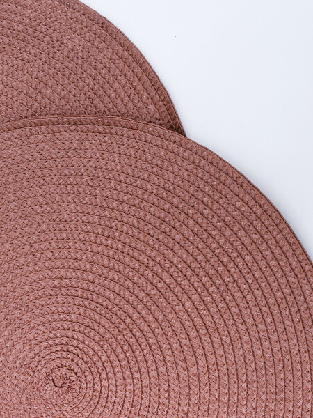 INDIVIDUAL MERIDA SET X 2 BEIGE (V)