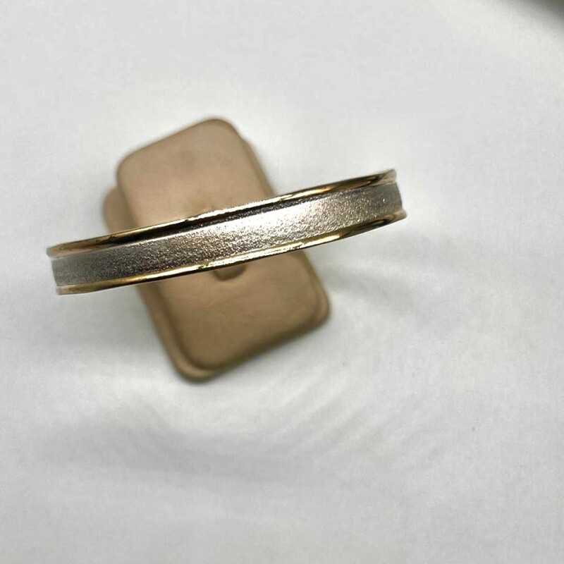 Esclava de plata y oro 0,8 cm ancho / diámetro 65mm o 60 mm Esclava de plata y oro 0,8 cm ancho / diámetro 65mm o 60 mm