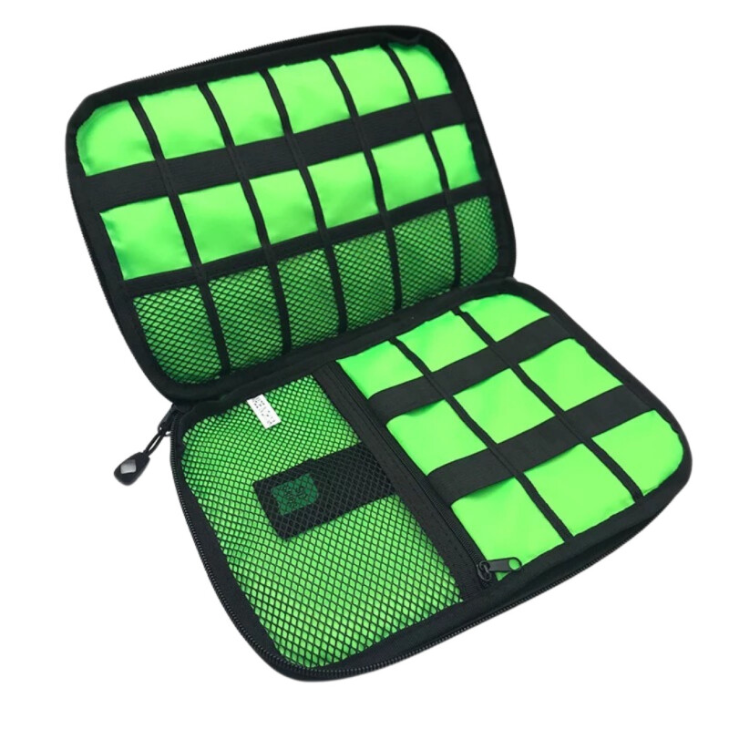 Organizador De Cables Estuche Necessaire Viaje Color gris