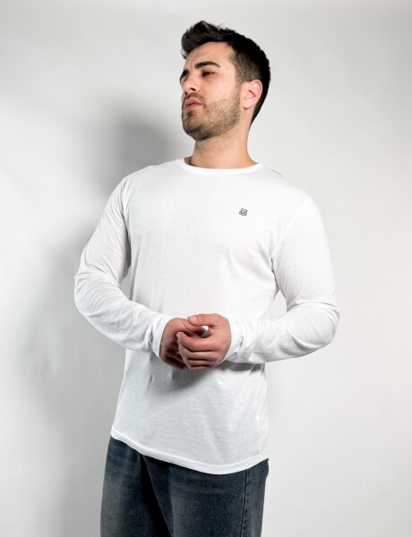 Remera M/Larga Barton Blanco