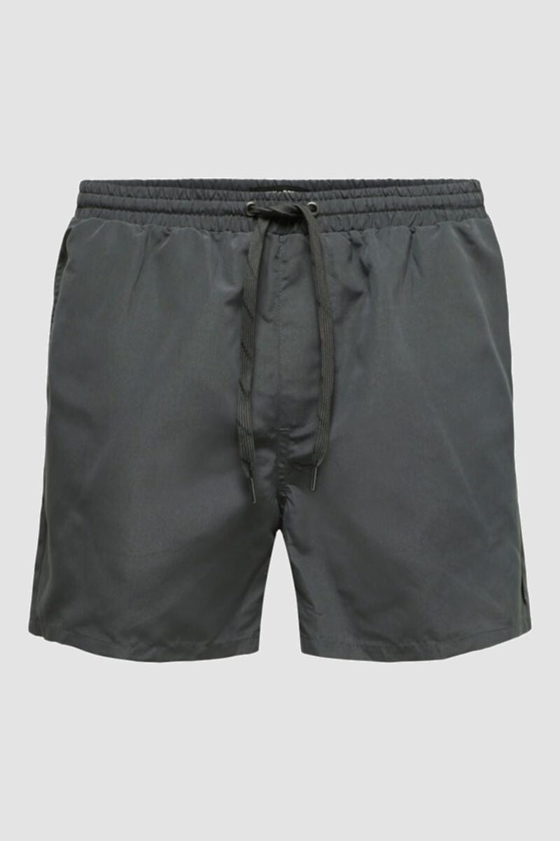 Ted Swim Shorts Grey Pinstripe