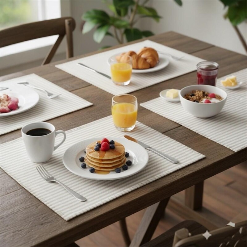 Individual de Algodon 30x45cm Rayas