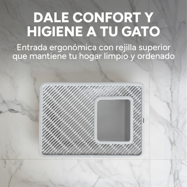 Baño Cerrado Sanitario De Gato Con Bandeja Extraíble Y Pala Color Gris