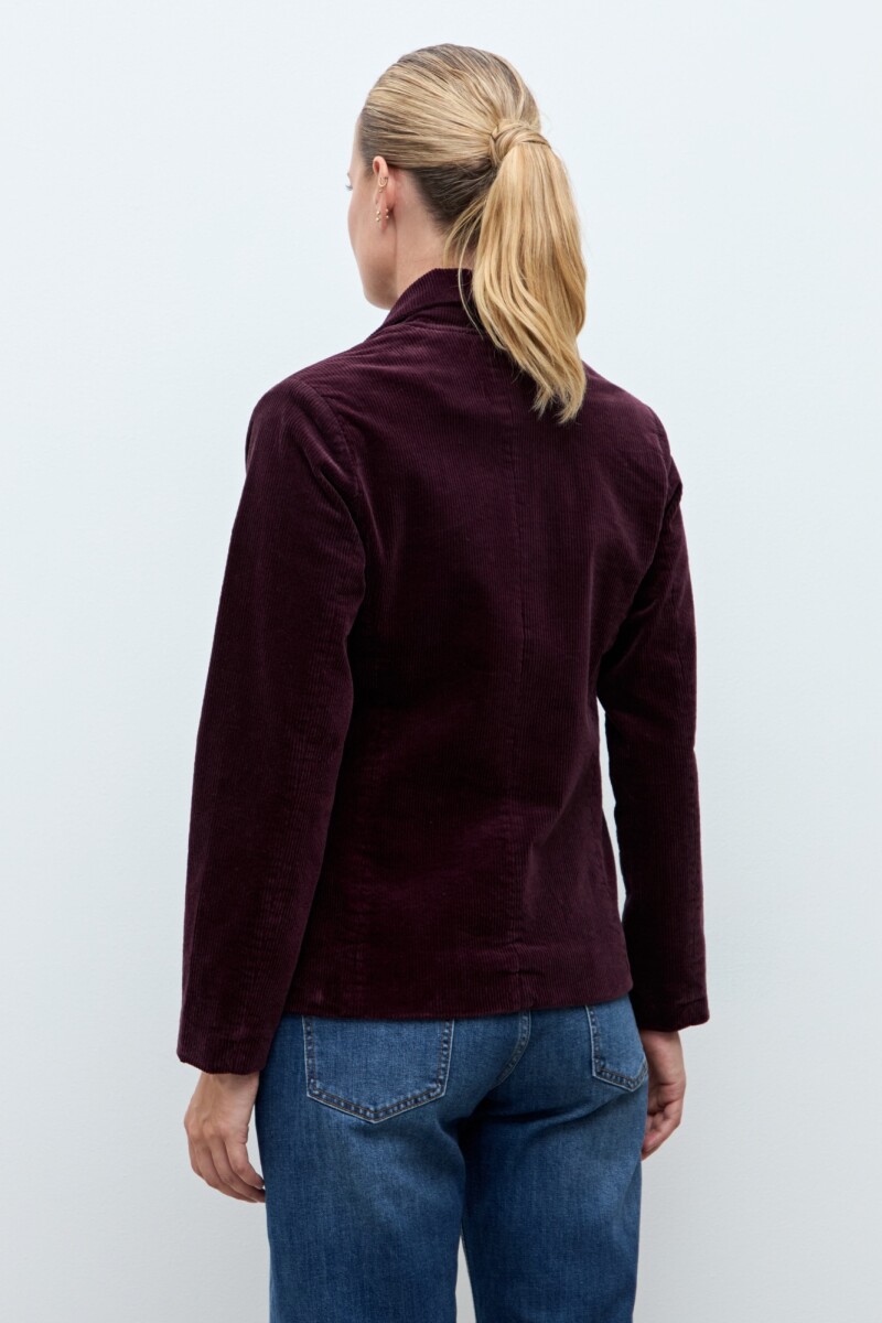 Blazer de pana ciruela