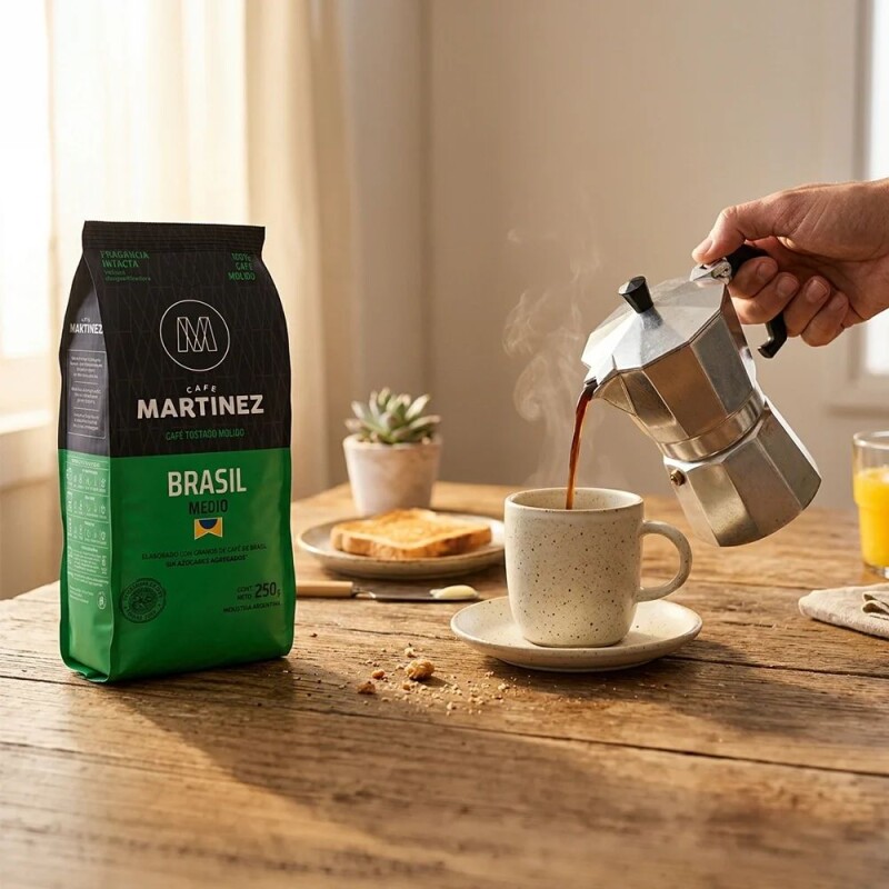 Café Martínez Tostado Molido Medio Brasil 250g Café Martínez Tostado Molido Medio Brasil 250g