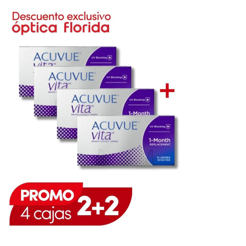 Acuvue Vita Esferico -PROMO 4 Cajas + Renú Natura Acuvue Vita Esferico -promo 4 Cajas + Renú Natura