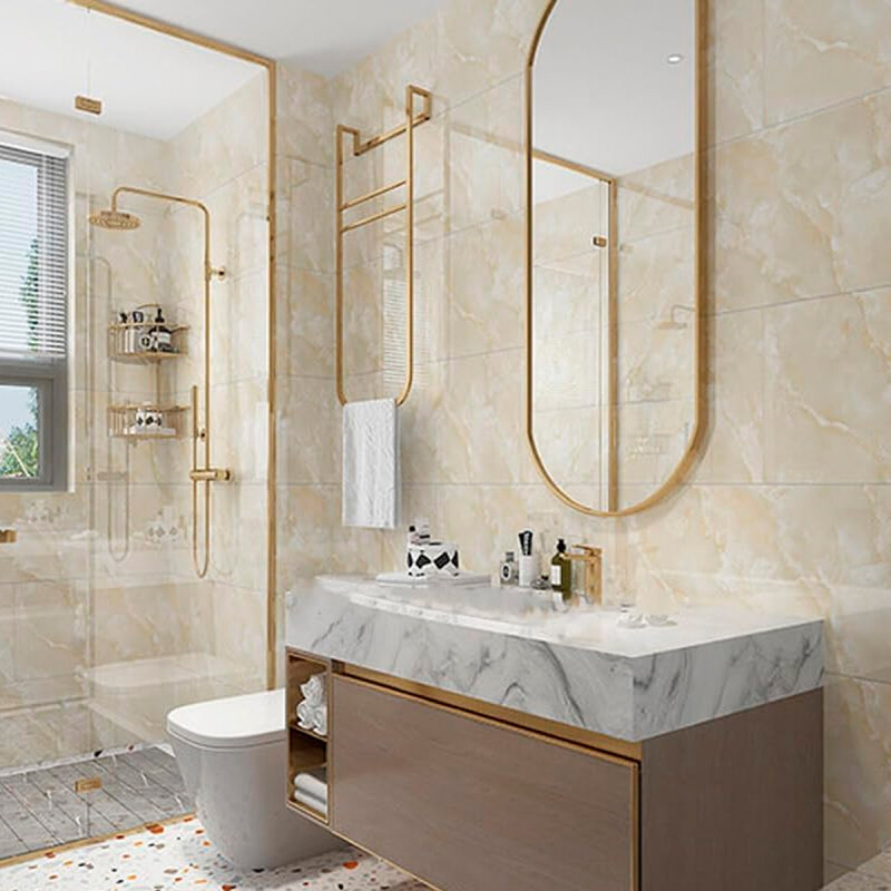 Set x6 placas autoadhesivas 30cm x 60cm x 2.2mm MARMOL BEIGE
