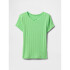 V-SS POINTELLE TEE JULEP GREEN