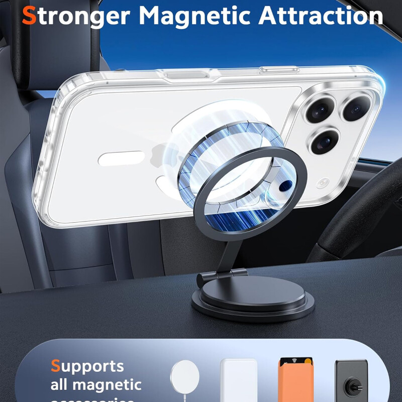 Estuche TPU Para IPhone 17 Pro Max Transparente Magsafe Estuche TPU Para IPhone 17 Pro Max Transparente Magsafe