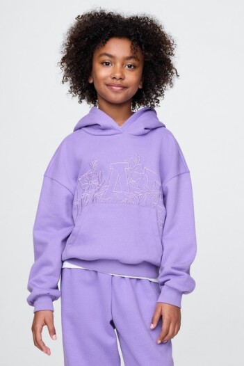 Buzo Canguro Logo Gap Niña Wisteria Blossom A.S.