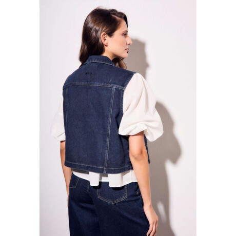 Chaleco Denim Bolsillos Jean