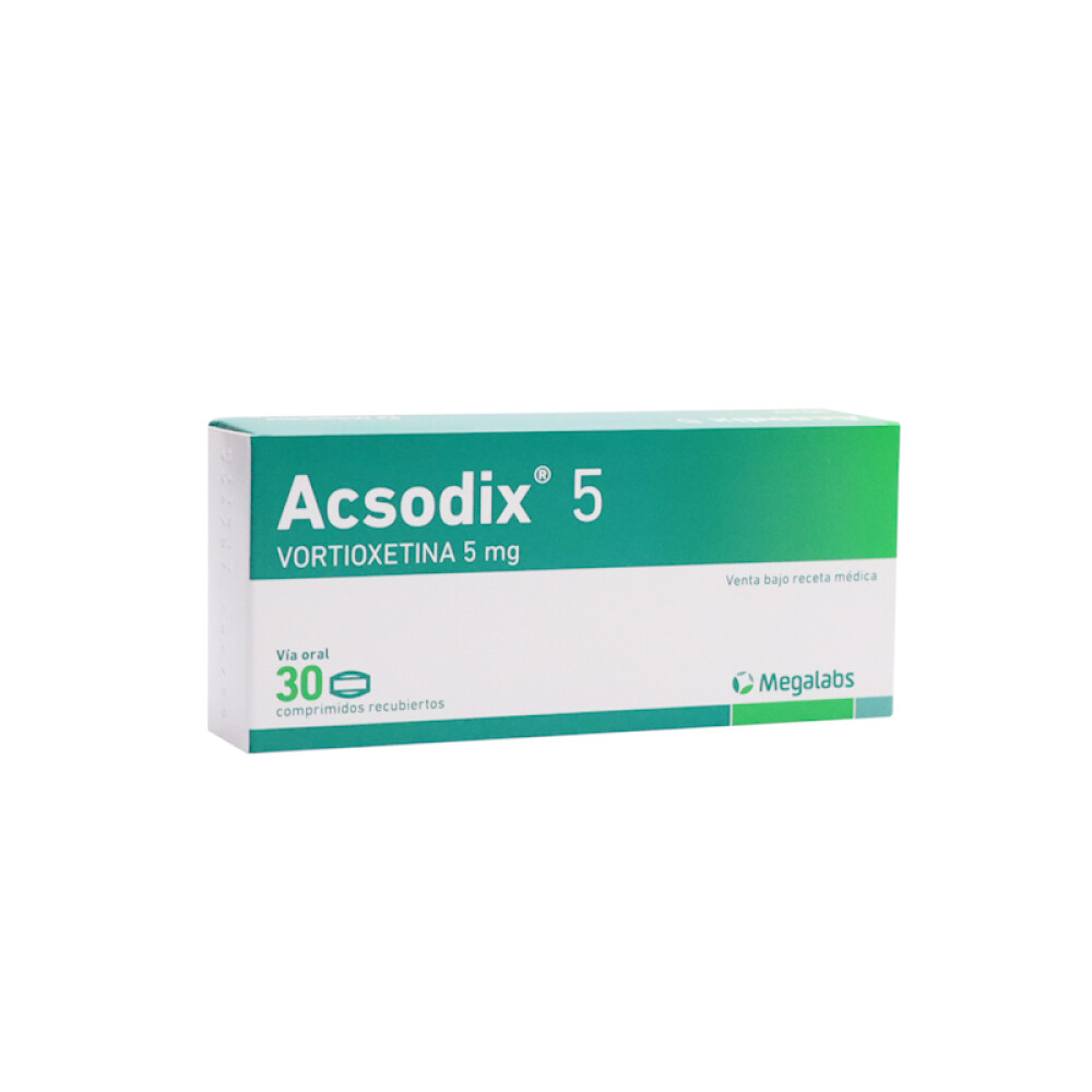 ACSODIX 5 MG. CJ X 30 COMP. única
