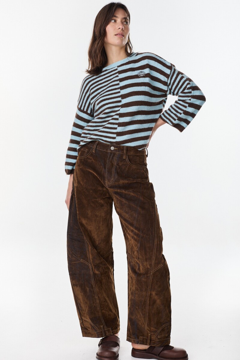 Sweater Calipso Chocolate/Celeste