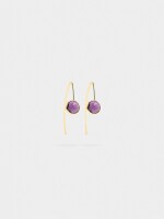 Pendientes Con Piedras dorado
