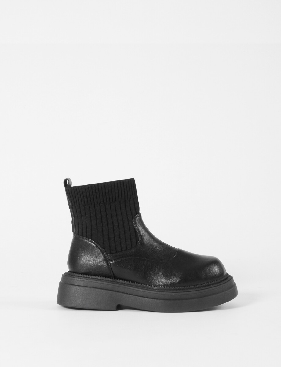 Botas caña elastizada - negro 