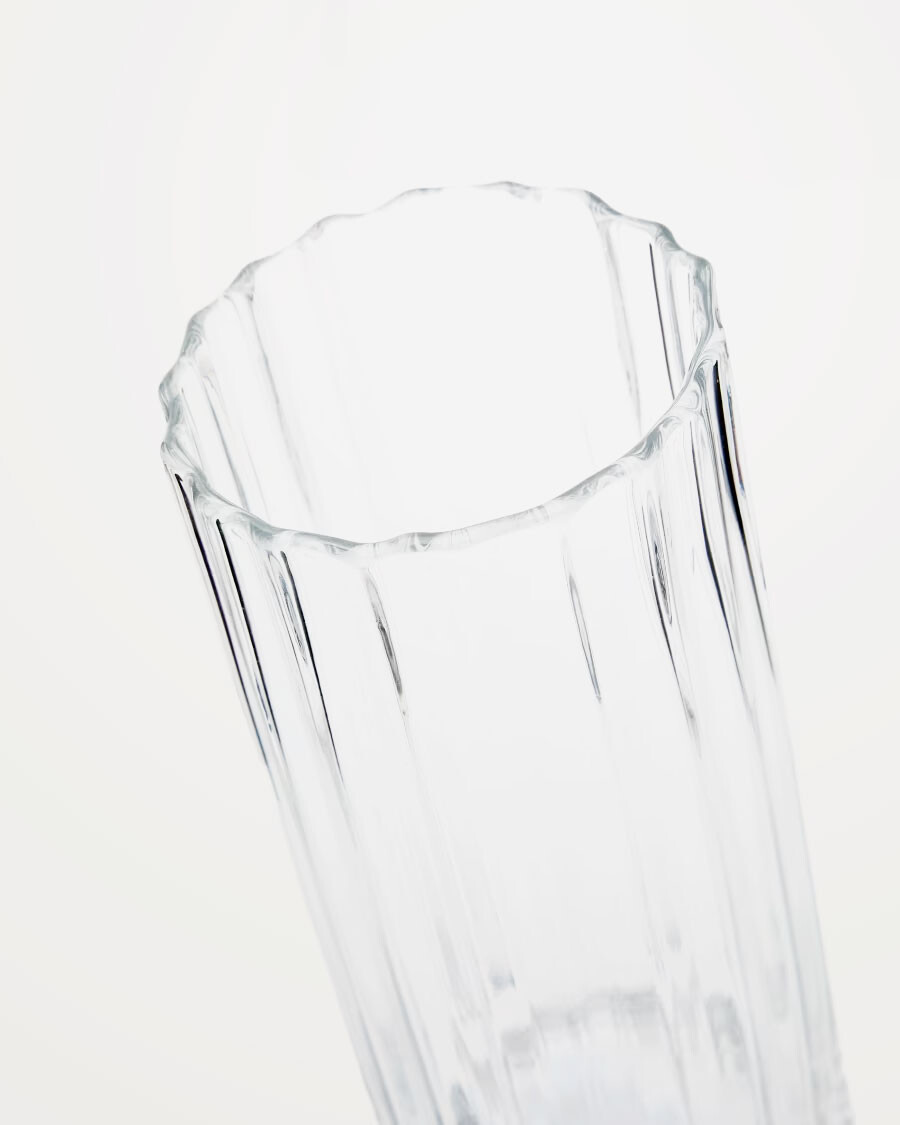 Jarrón Neblan de vidrio transparente 25,5 cm Jarrón Neblan de vidrio transparente 25,5 cm