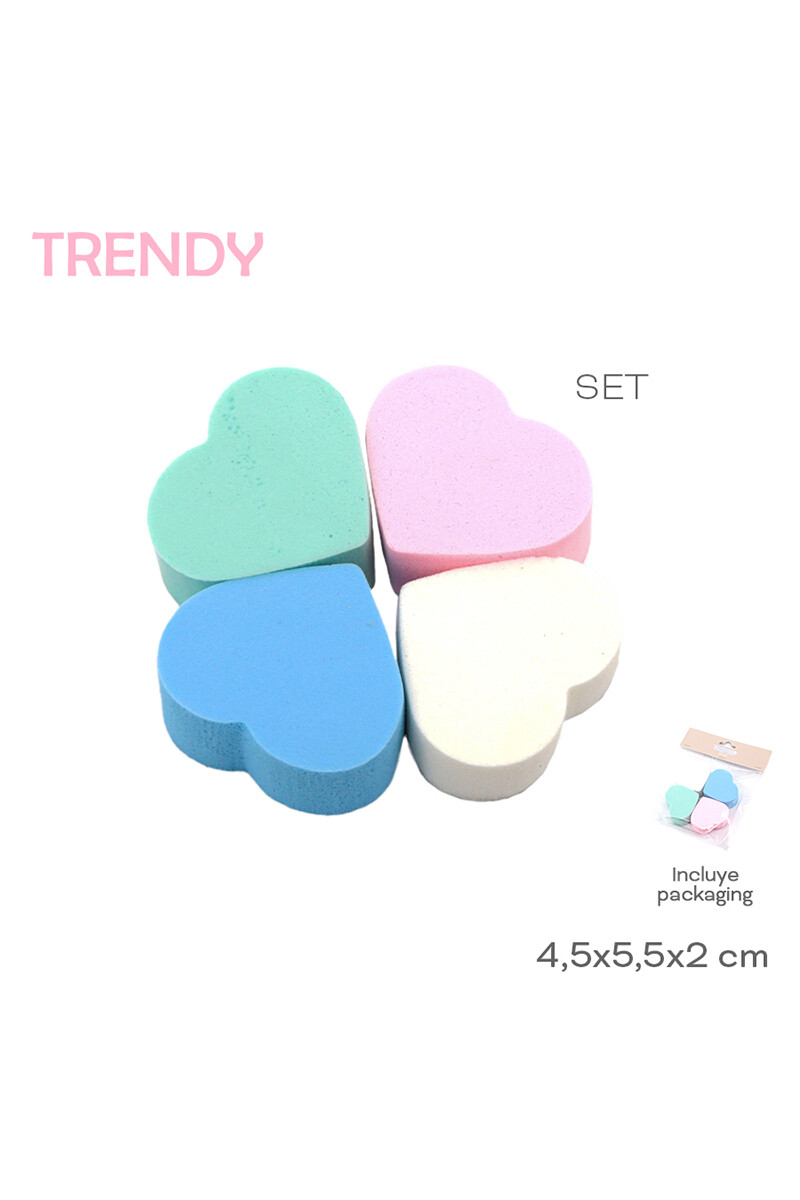 Esponja para maquillaje - Multicolor 
