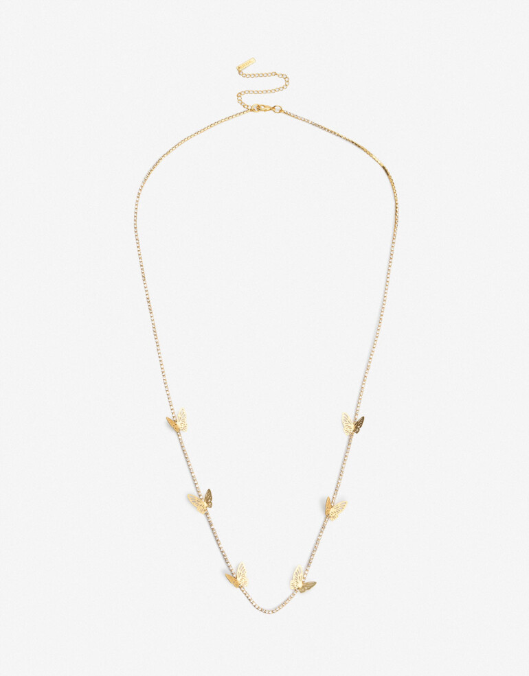 Collares Largos Strass Collares Largos Botanico - Dorado Oro Amarillo