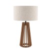 LAMPARA IMBUIA CUP BEIGE CL COMB/MARRON P/MESA Unica