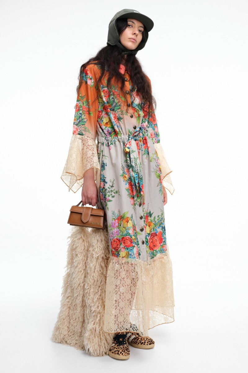 VESTIDO LARGO Estampado