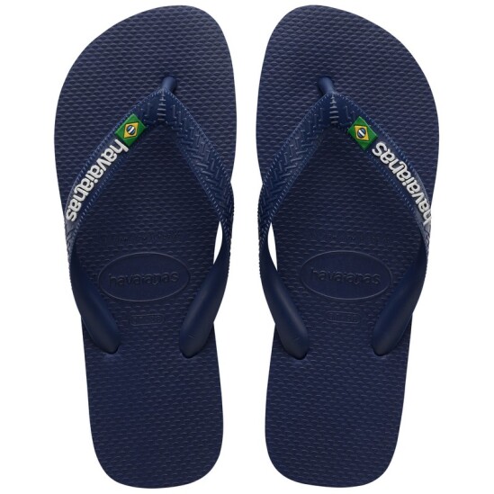 Ojotas Havaianas Brasil Logo Azul