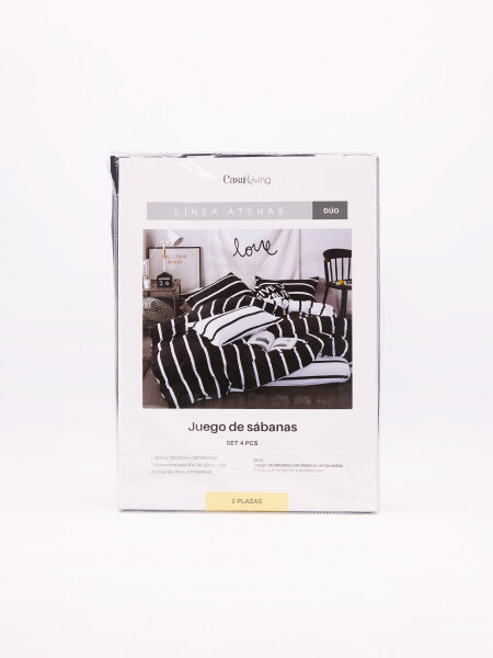 SABANAS JUEGO 2 PZAS SOMMIER NEGRO
