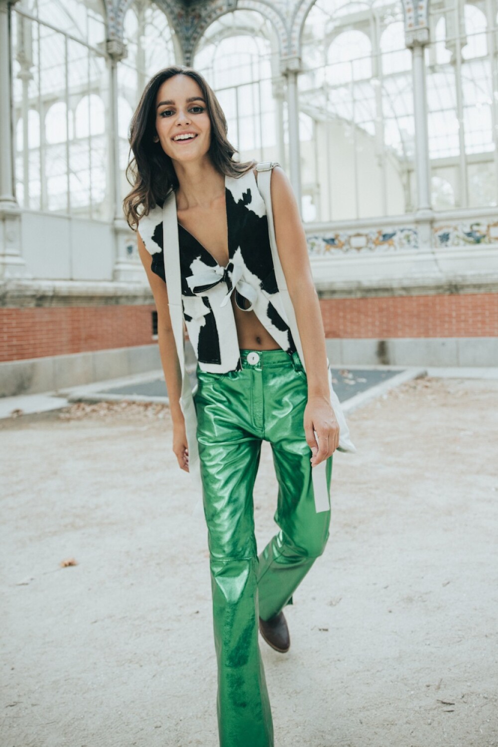 Leather Jeans Galácticos Verde