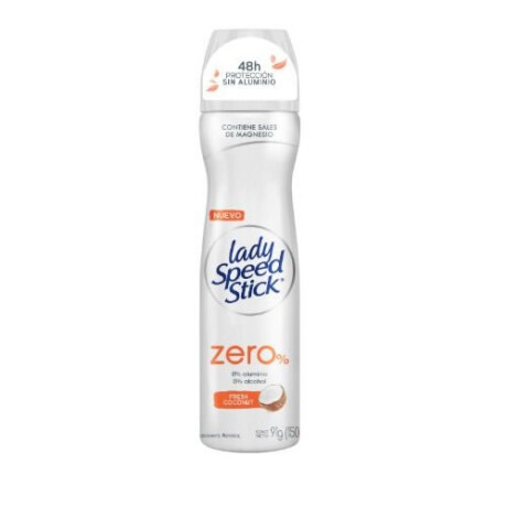 Lady Speed Stick Aerosol Coconut Sin Alcohol 91g Lady Speed Stick Aerosol Coconut Sin Alcohol 91g