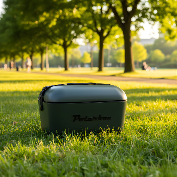 Conservadora Hielera Vintage 20L Litros Latas Hielo Polarbox Color Gris