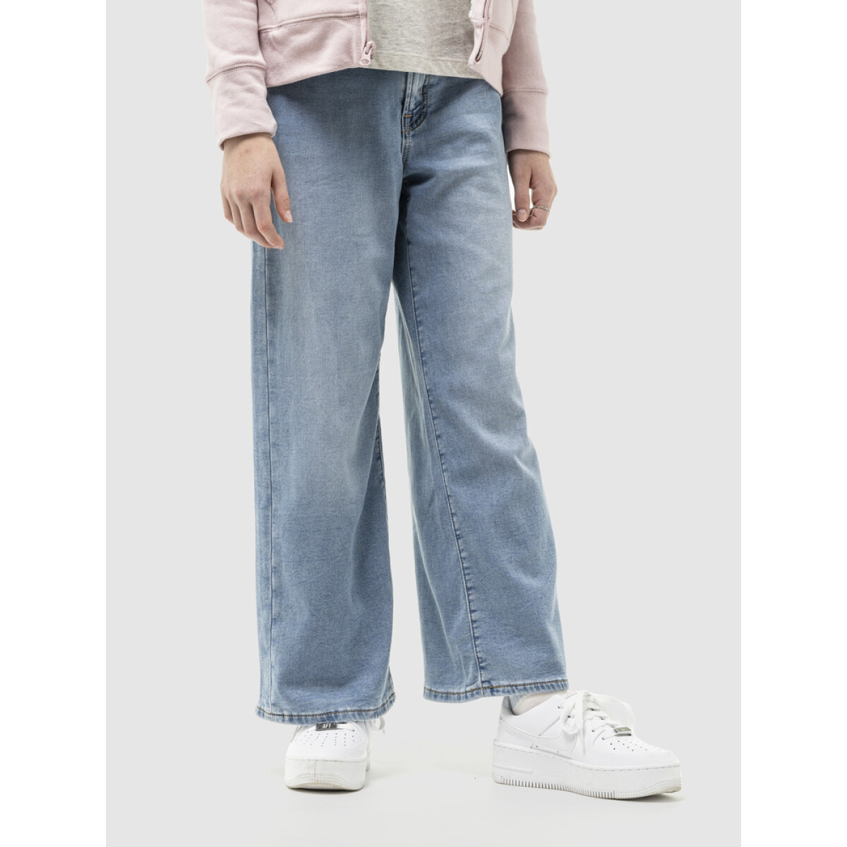 V-HR WIDE LT KNIT LIKE - LIGHT WASH 