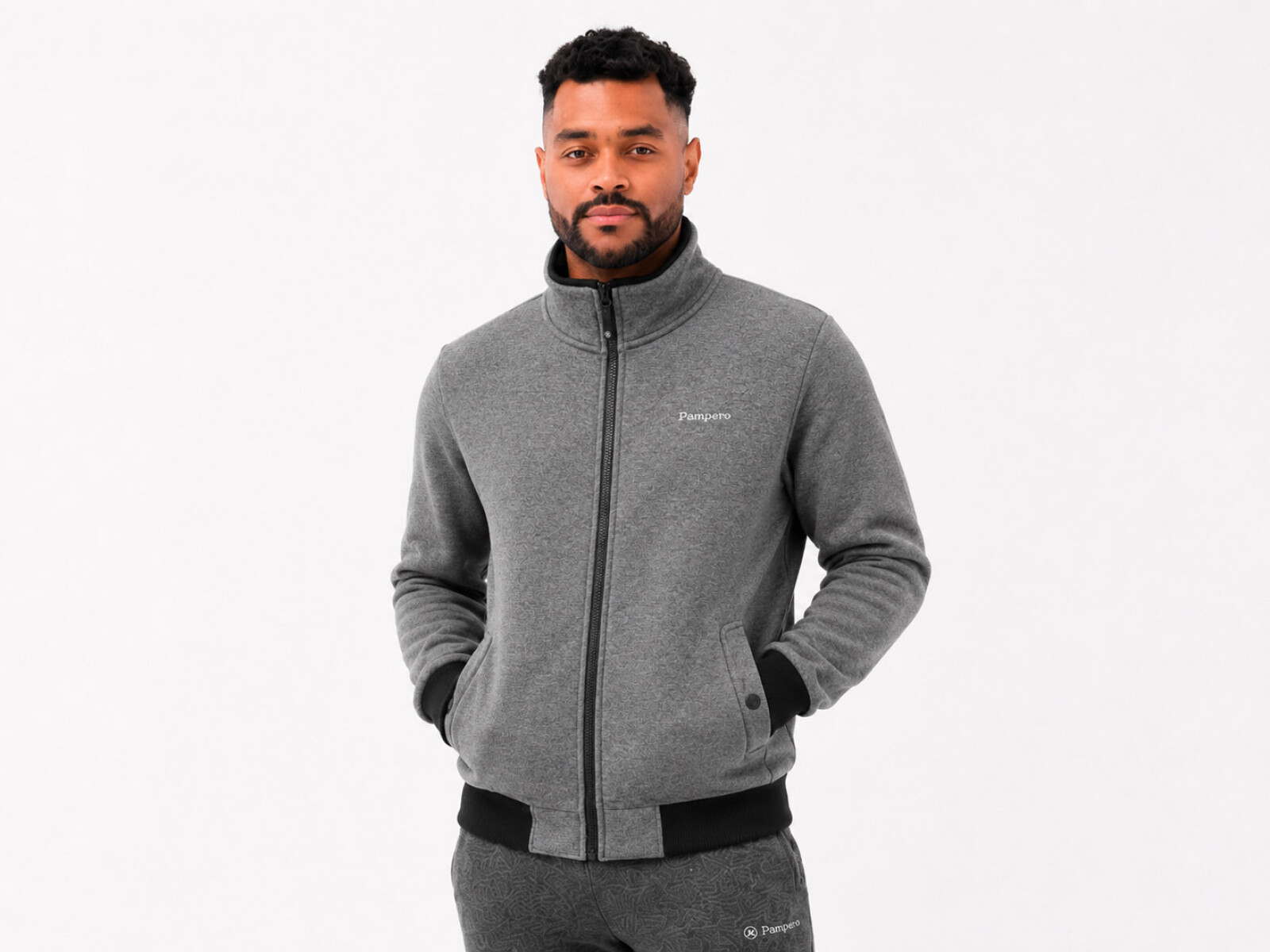 CAMPERA FELPA CLÁSICA - Gris Oscuro 