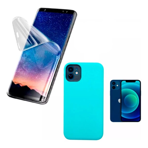 Carcasa Funda Protector + Hidrogel Simil Vidrio Para iPhone 11 Carcasa Funda Protector + Hidrogel Simil Vidrio Para iPhone 11