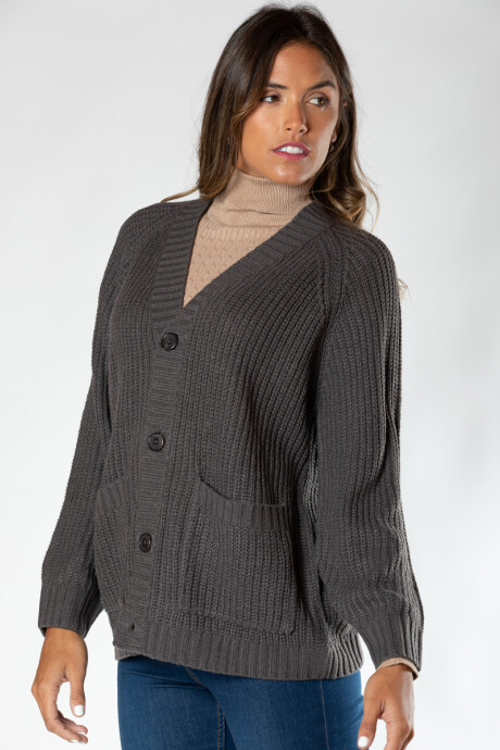 CARDIGAN MARTA RUSTY Gris Oscuro