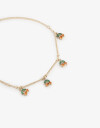 Pulseras Flexibles Strass Pulsera Flexible Cherry - Dorado