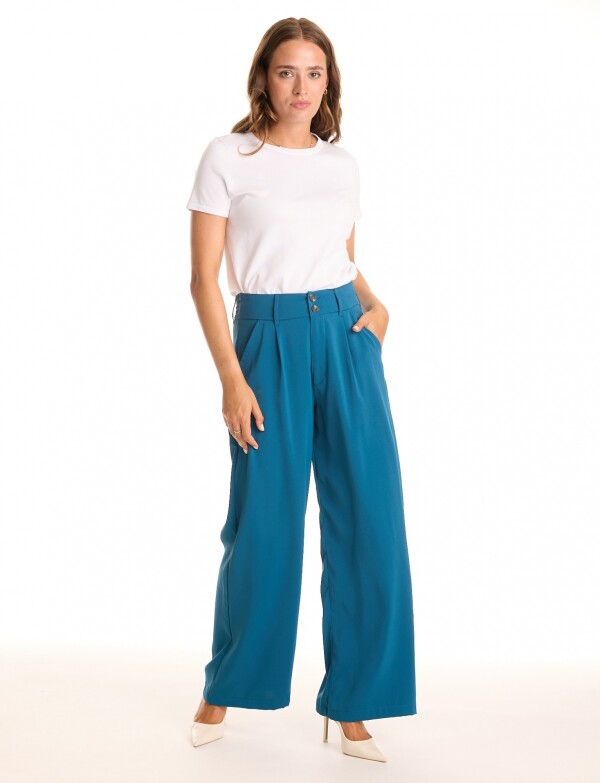 Pantalon Wide Leg PETROLEO