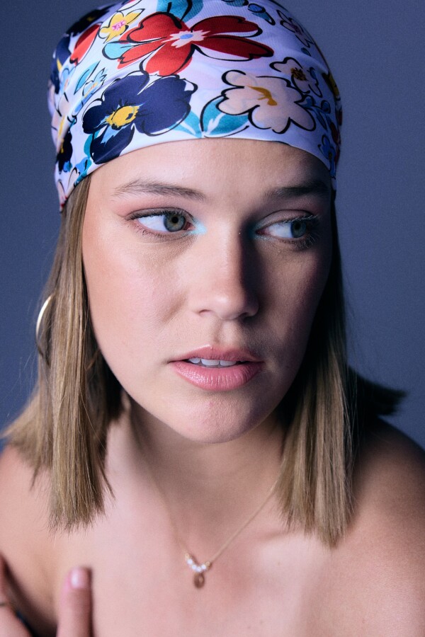 Bandana Flores AZUL/MULTI