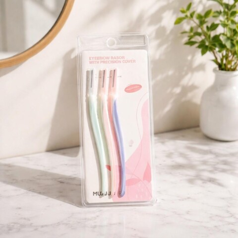 NAVAJA PARA CEJAS CON FUNDA DE PRECISIÓN (PACK DE 3) NAVAJA PARA CEJAS CON FUNDA DE PRECISIÓN (PACK DE 3)