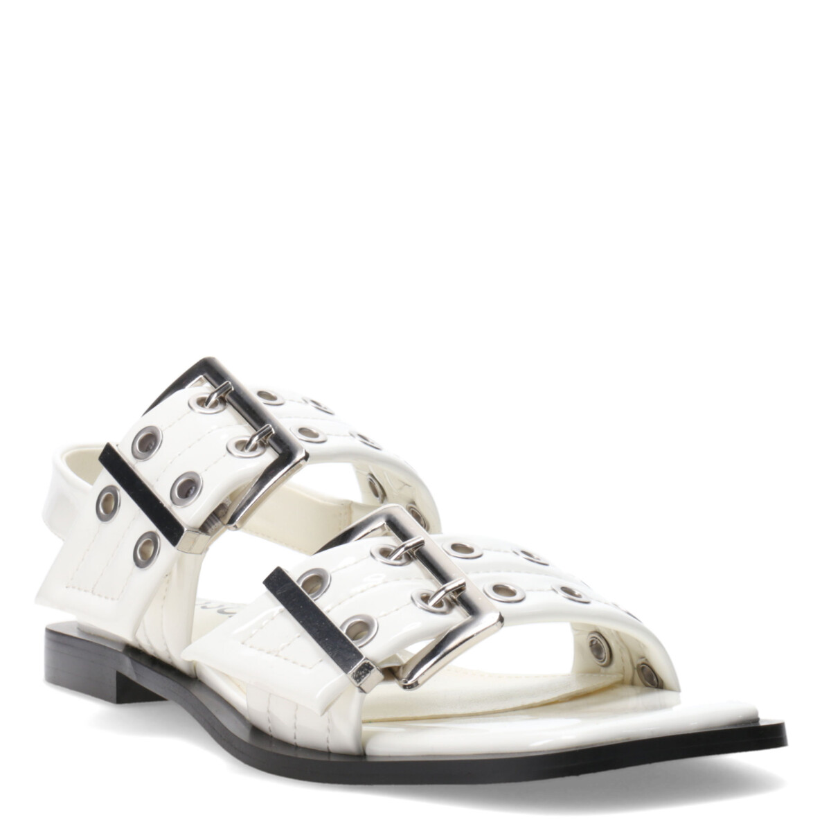 Sandalia KELMO chata con hebillas MissCarol - White 