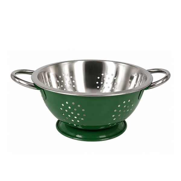 Colador acero inox 22 cms verde PRISMA Colador acero inox 22 cms verde PRISMA