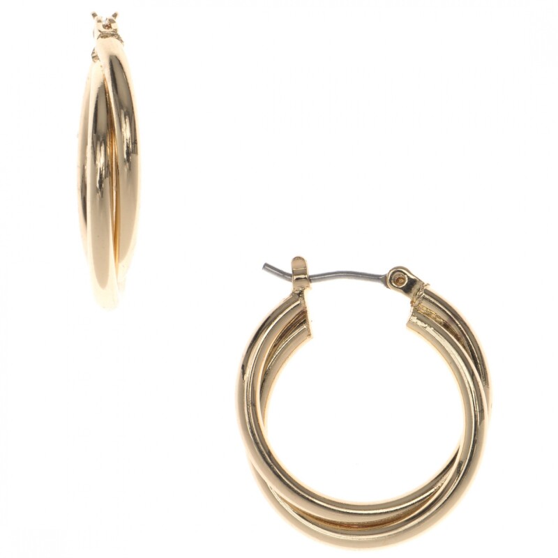 Pe Twisted Hoop- Gold Gold