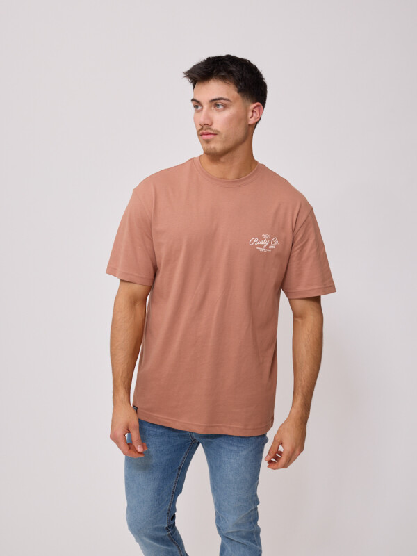 T-SHIRT LYRAT RUSTY Tostado