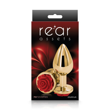 Plug Anal Rear Assets Aluminum Mediano Rojo Plug Anal Rear Assets Aluminum Mediano Rojo