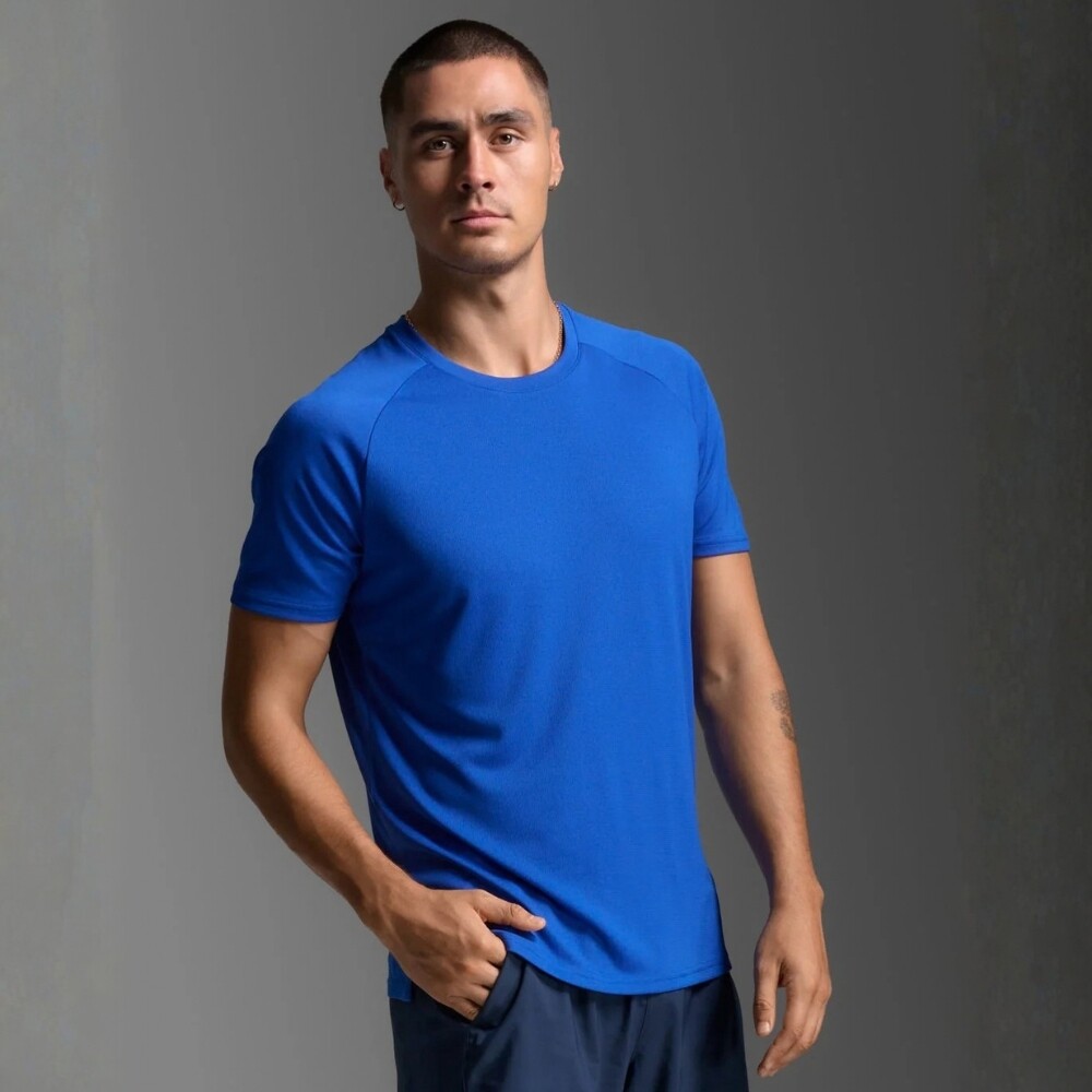 Polo Running Aero Mesh Tee Hombre Surf/silver Reflective