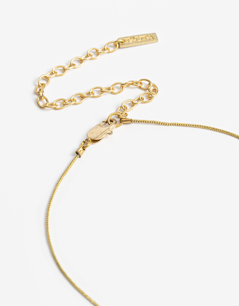 Collares Largos Bronce Collar Largo Bronce Hoja - Dorado Bronce