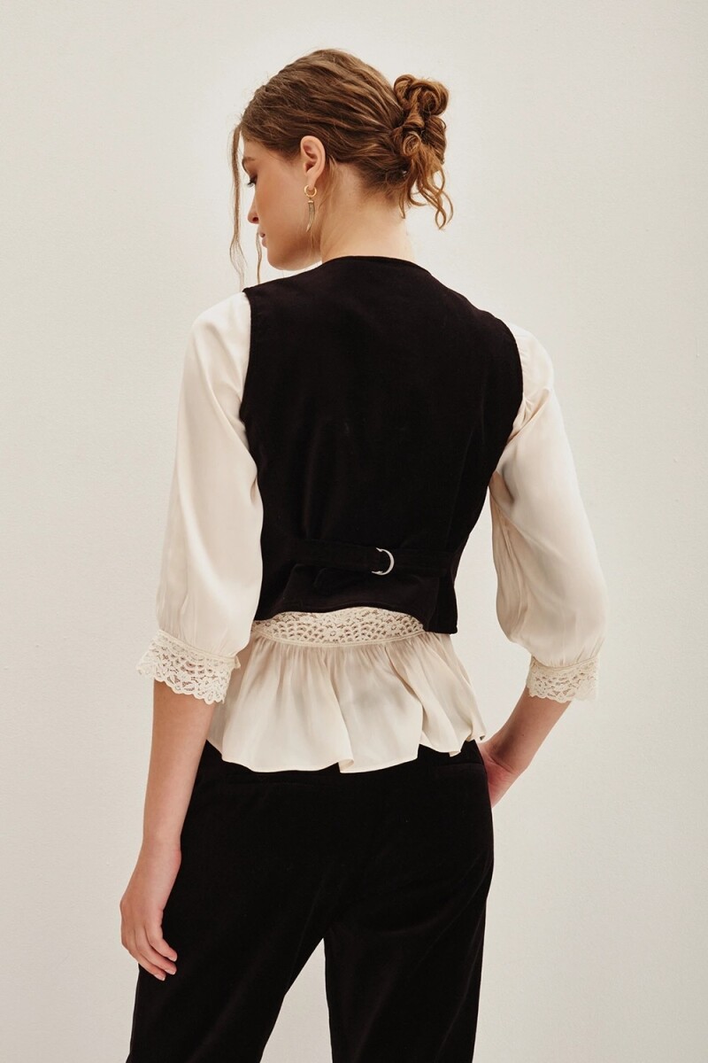 Chaleco Taylor Velvet Negro