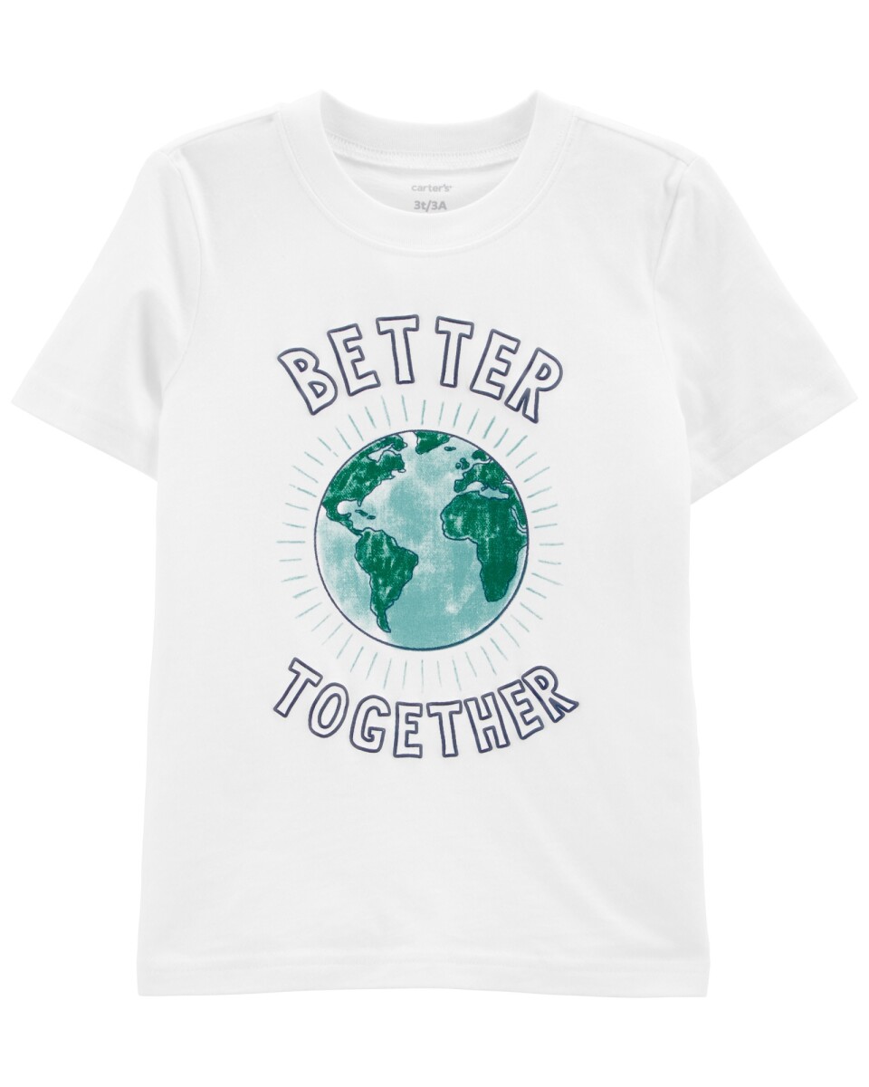 Remera de jersey manga corta "better together" 