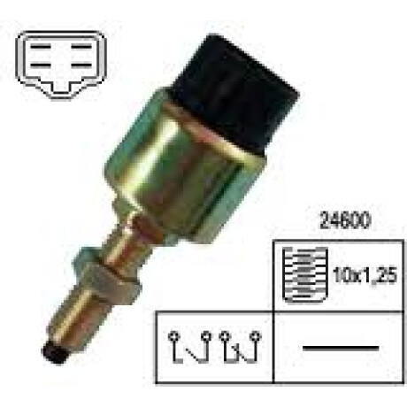 BULBO INTERRUPTOR - FRENO HY-HO-ISIN MI 10X1.25 4PATAS - BULBO INTERRUPTOR - FRENO HY-HO-ISIN MI 10X1.25 4PATAS -