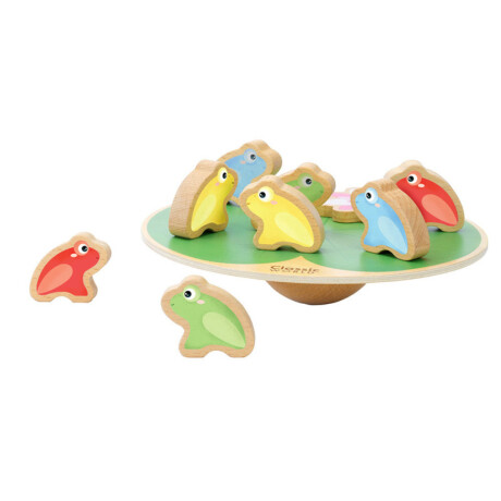 Juego de equilibrio Classic World ranas en madera