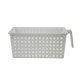 Cesto calado con agarradera M 33x16.5x14cm BLANCO
