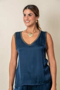 BLUSA BREZO Azul
